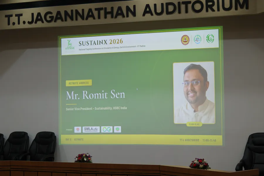 The keynote address announced on the auditorium screen