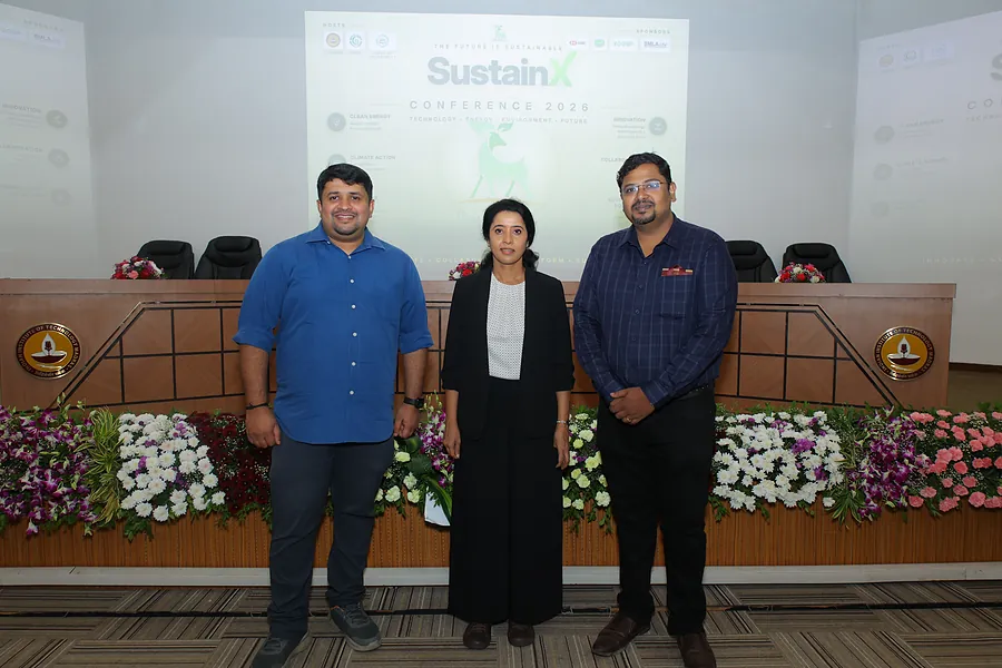 Organisers on the T. T. Jagannathan Auditorium stage before proceedings