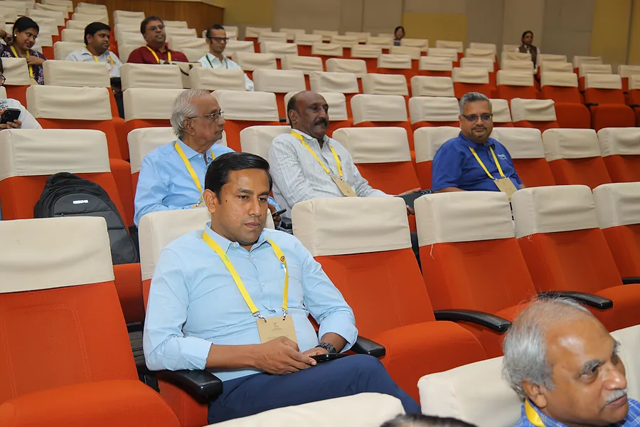 The auditorium during the closing day&rsquo;s opening session