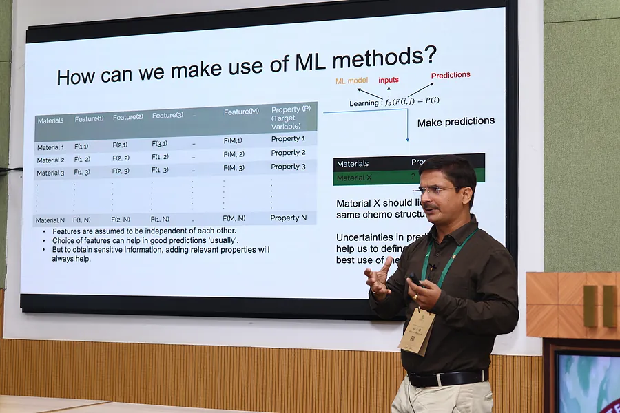Machine learning approaches to materials discovery, presented in session
