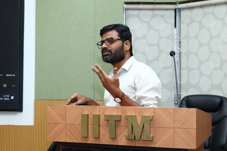 A talk during the pre-conference workshop at IIT Madras