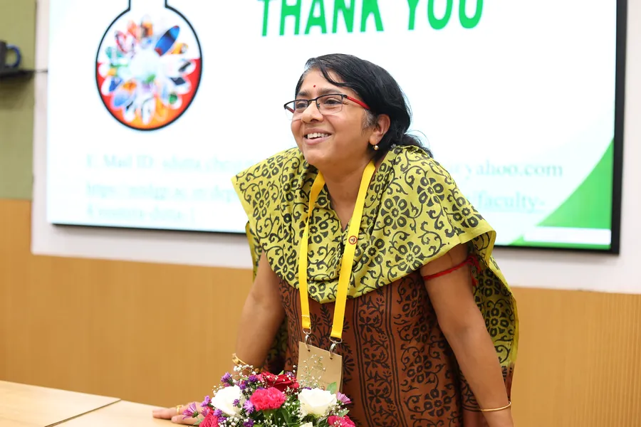 Prof. Susmita Dutta, NIT Durgapur, closing her talk