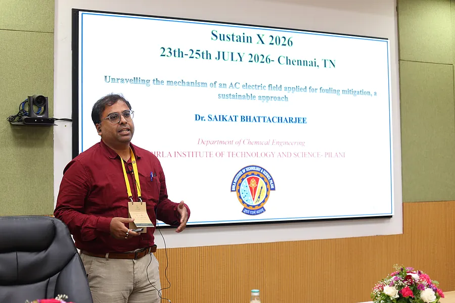 Dr. Saikat Bhattacharjee (BITS Pilani) on AC electric fields for membrane fouling mitigation