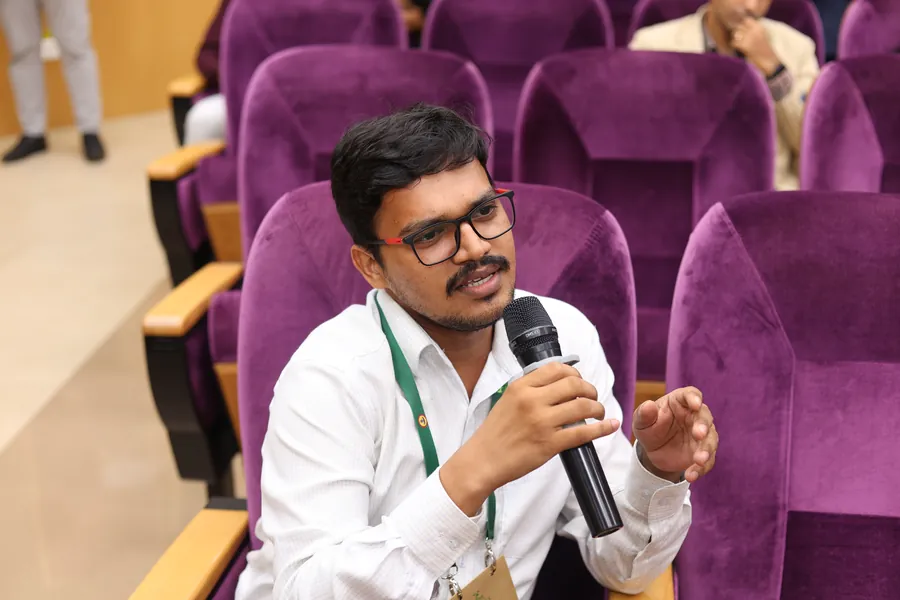A question from the floor at the TTJ Auditorium