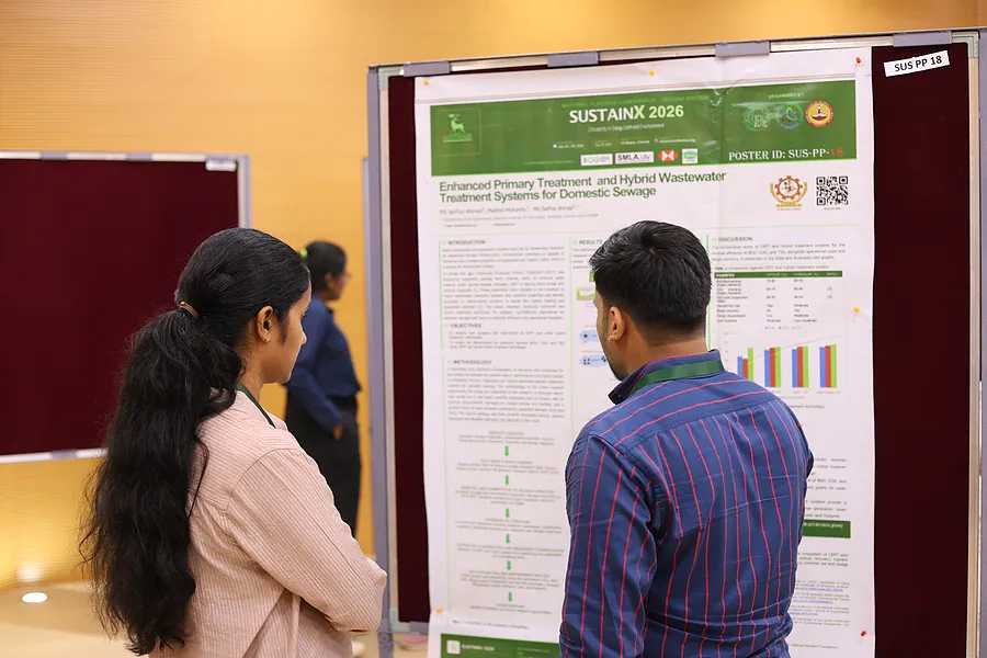 Contributed posters on display at Hall 4