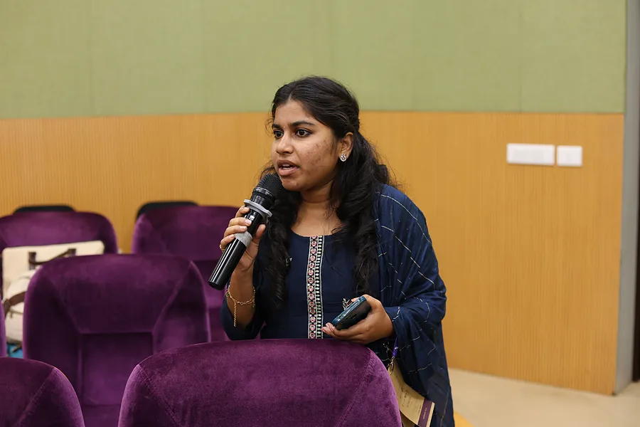 A question from the floor during the discussion that followed