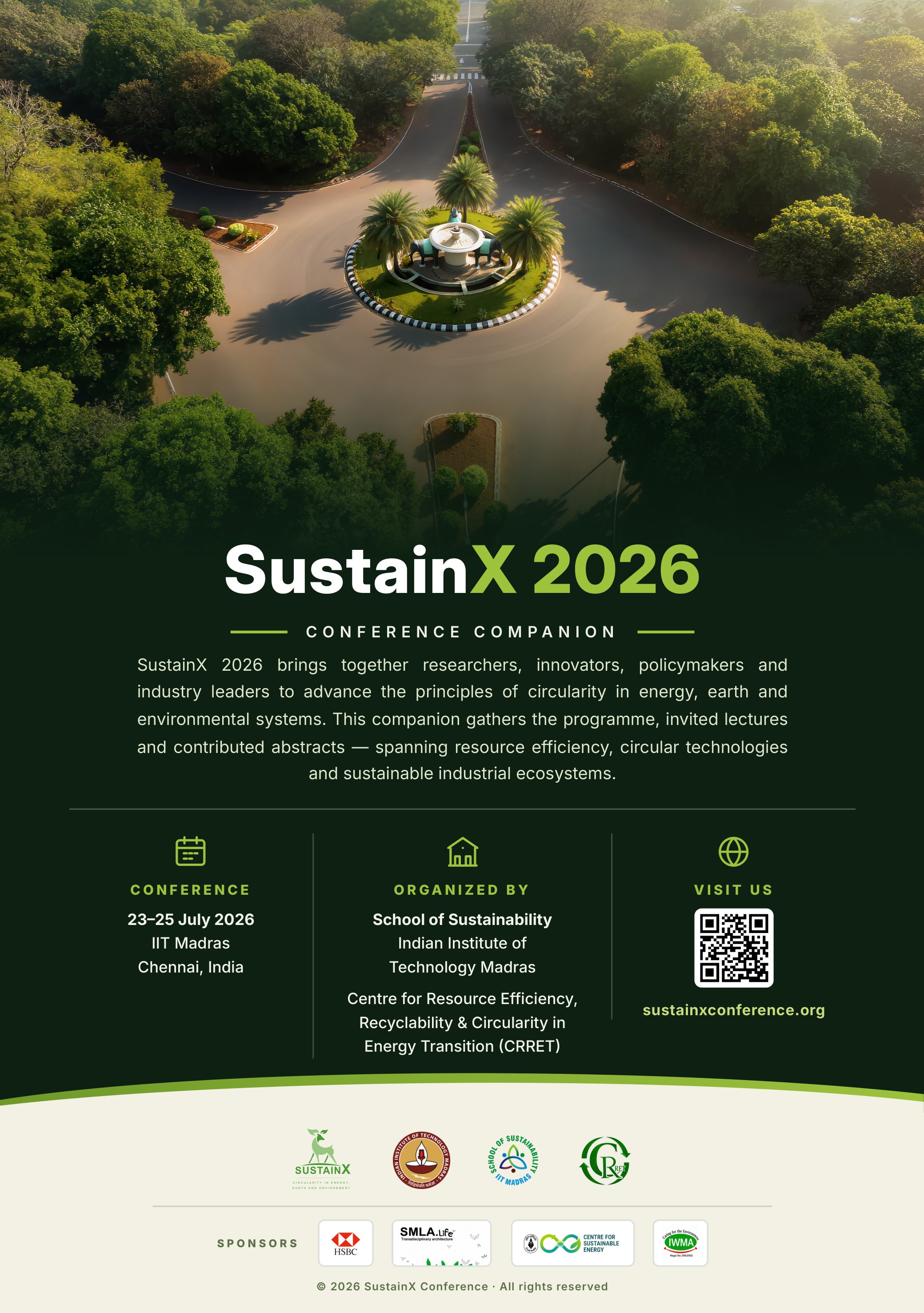 SustainX 2026 — Conference Companion, back cover